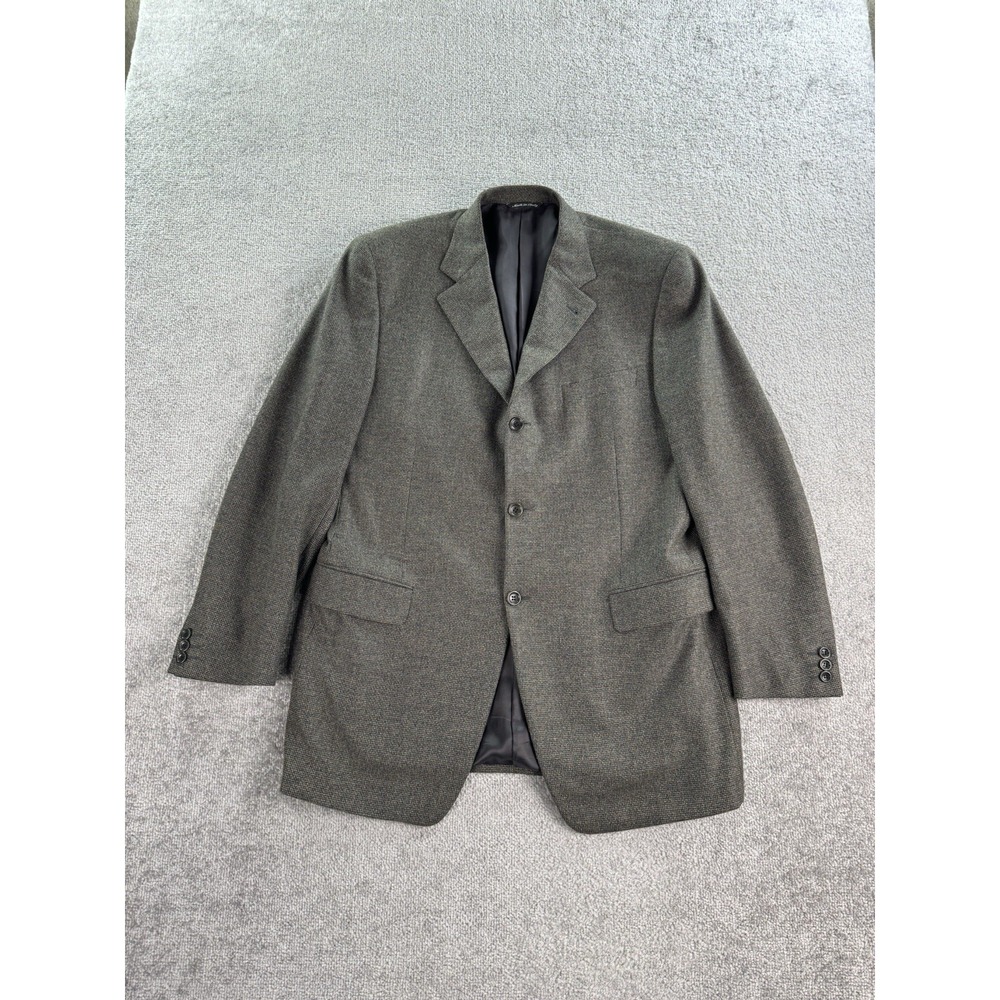 Canali Suit Jacket 42 L Taupe Wool Cashmere Hopsack Designer Luxury Sport Italy